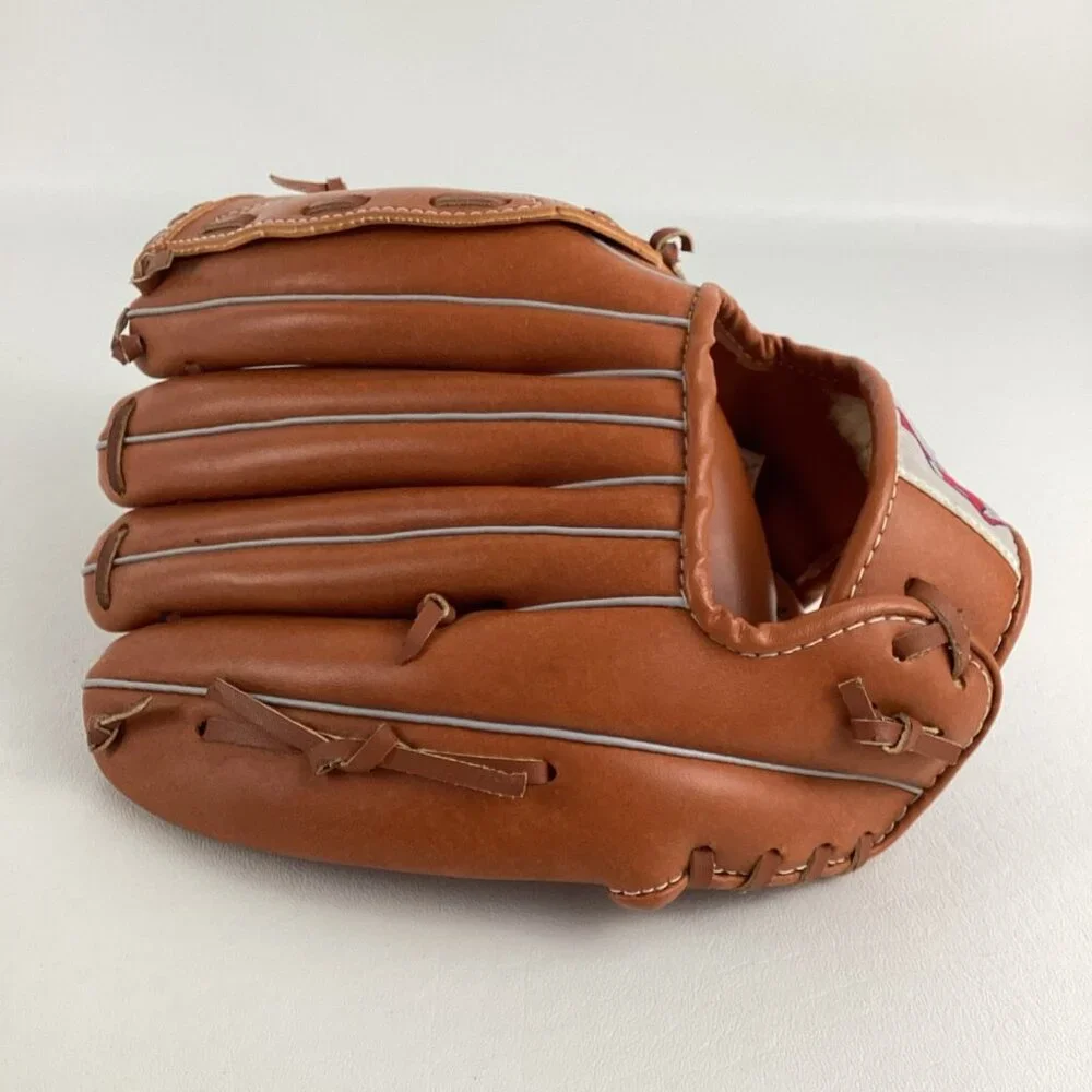 Cleveland Indians Baseball Glove Genuine Cowhide Laced Flex Action 2606 - Picture 3 of 10